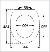 ASIENTO y TAPA INODORO AMADEA VILLEROY & BOCH